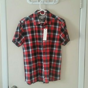 Plaid Short Sleeve Button Down